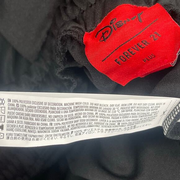 FOREVER 21 x DISNEY Track Pants Size 2X Wide Leg Mickey Mouse NWT Plus Curvy - Picture 11 of 11